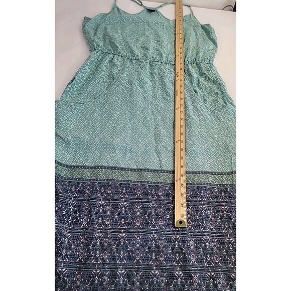 Patagonia Lost Wildflower Sunburst Crux Midi Dress L Green - Picture 9 of 12